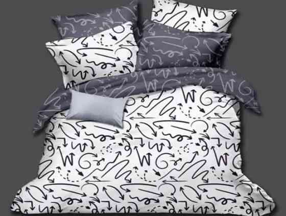 Ecotton Комплект постільної білизни Ecotton двоспальний Сімейний 150х215 см біло-сірий (23426) Коломия