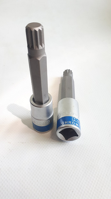 Головка з битою SPLINE M12 100мм 1/2&quot; KingRoy 30822-M12 Вінниця - фото 1