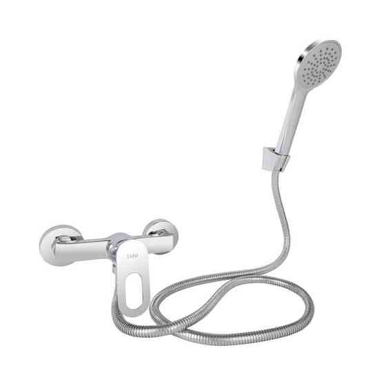 Змішувач для душу з душовим гарнітуром Lidz Latwa 010 хром Київ