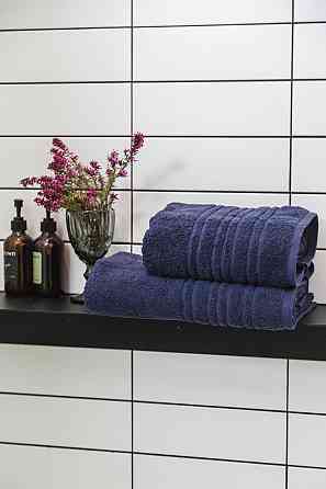 Ecotton Рушник махровий Ecotton 50х90 см високої щільності 550 г/м² синий Navy Blue 1 шт. Коломыя