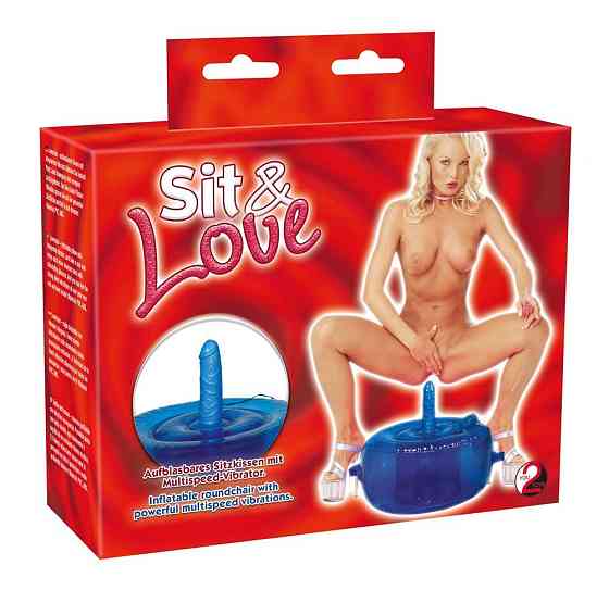 Надувна подушка для сексу You2Toys, з вбудованим вібратором, синій Sex Aura Київ