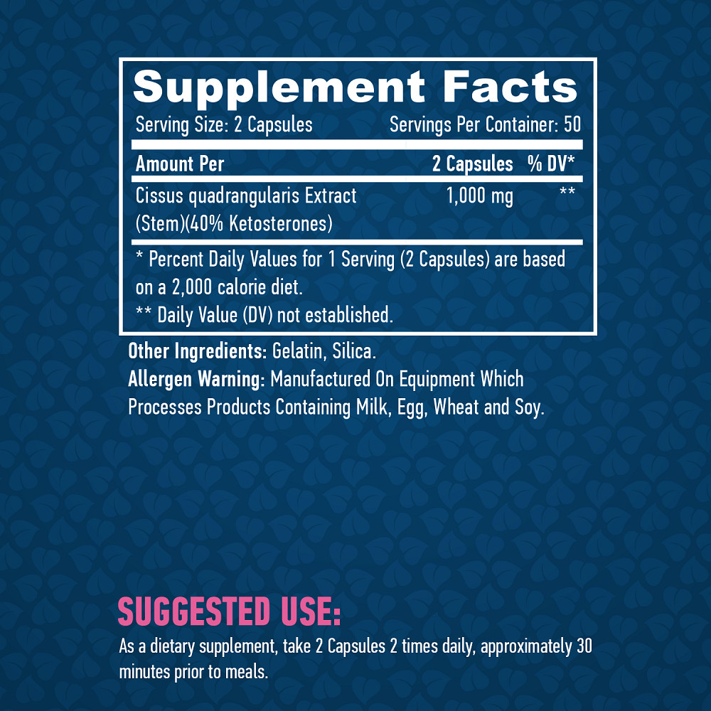 Вітаміни Haya Labs Cissus 500mg 100 Caps Луцьк - фото 2