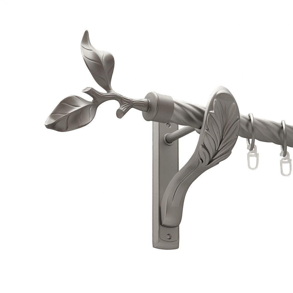 Карниз Orvit Листок Троянди металевий однорядний ретро скручена труба кільце металеве Сатин 25 мм 300 см Львов - изображение 1