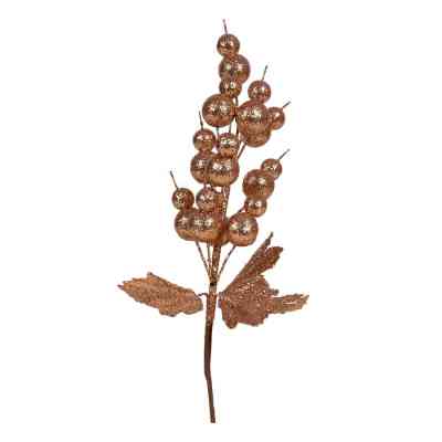 Декоративная ветвь YES! Fun с золотыми ягодами, 24 см, глиттер (973924) Винница