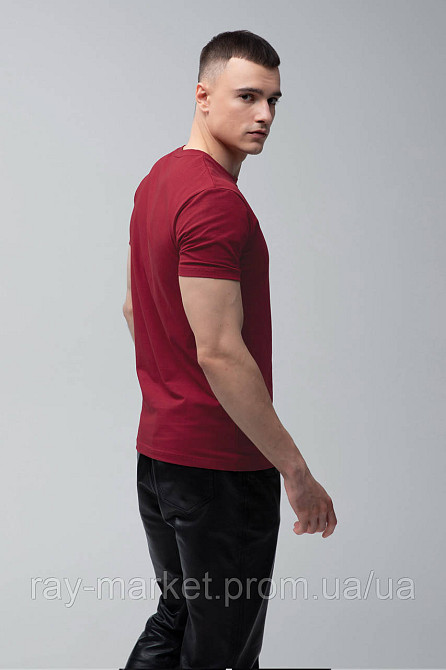 Футболка базова Ray Premium Fit чоловіча бордова (U0102-Burgundy) L Київ - фото 9