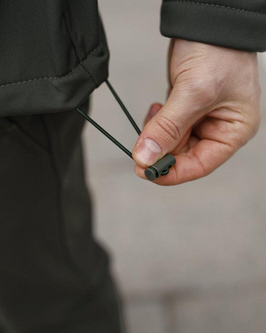 Мужская куртка хаки демисезонная с капюшоном Pobedov Shadow V2 Киев - изображение 5