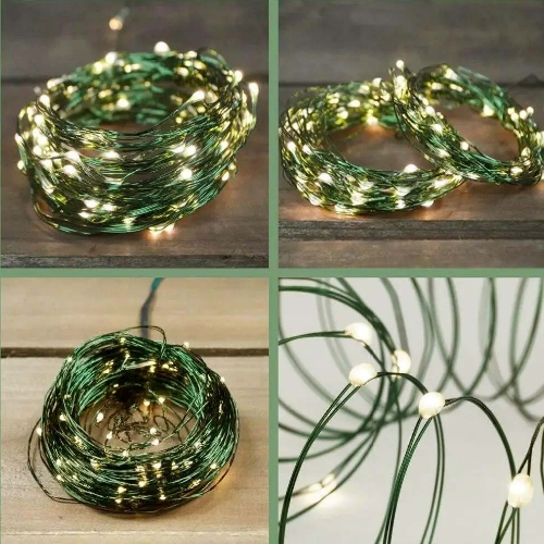 Світлодіодна гірлянда роса 50 Led 5м 8 режимів теплий колір USB CW-G-50L5NU ColorWay Житомир