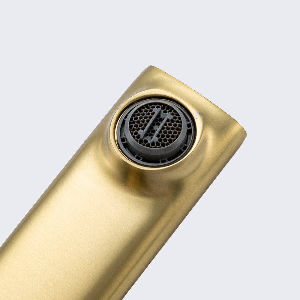 Змішувач для умивальника FRAP F1088-3 золотий сатин Київ - фото 5