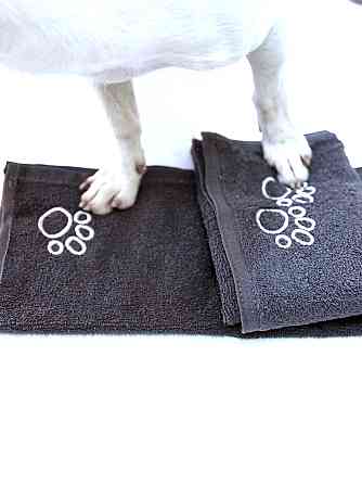 Ecotton Набір махрових рушників для тварин Ecotton Витри мені лапки 2 шт. сірий Коломия