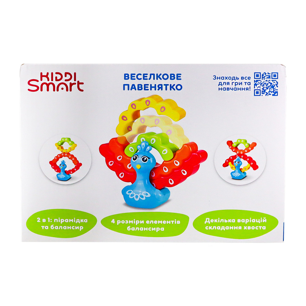 Іграшка-балансир, що розвиває Kiddi Smart – Веселкове павенятко Дніпро - фото 9