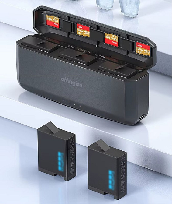 Зарядка повербанк GoPro 13 7710мАгод швидка три слоти 20Вт PD3 aMagisn AP24 Київ - фото 3