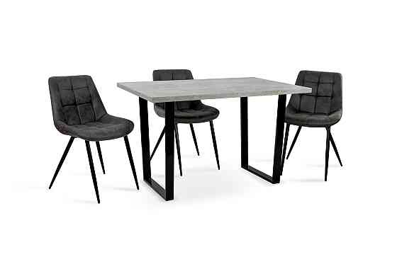 Стіл Кентукі 120/80*75, індастріал /чорні ноги Київ