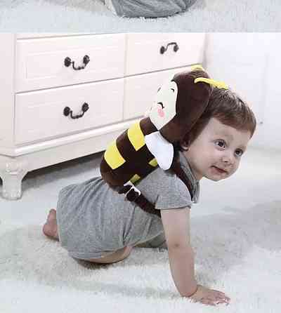 Подушка для защиты головы младенца Пчелка улыбается, подушка противоударная мультяшная , от 3 мес Киев