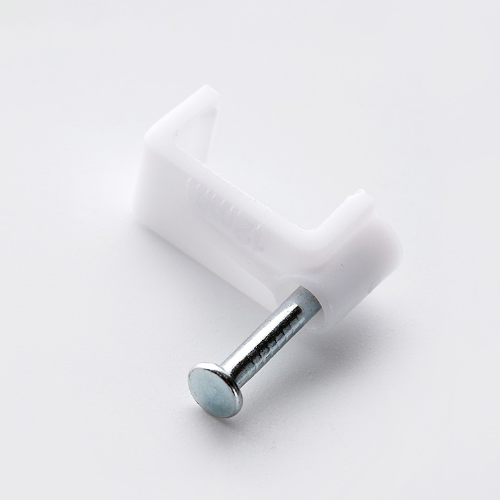 Кабельна кліпса 12*7мм плоска 100шт/уп APRO Житомир