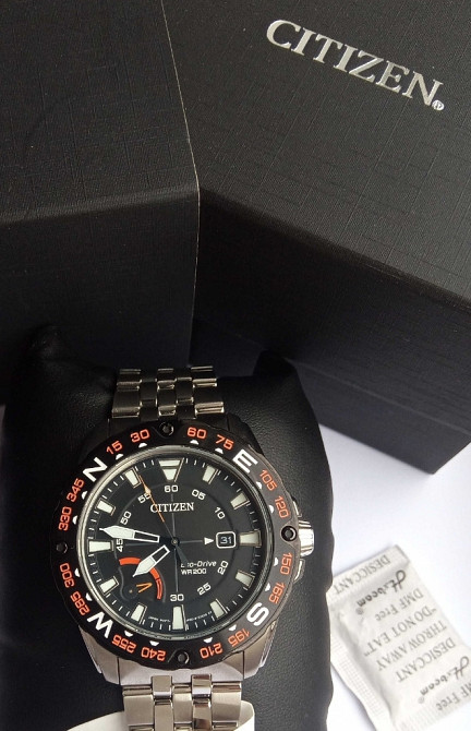 Японський 200-м спортивний годинник Citizen Eco-Drive AW7048-51E, Харків - фото 1