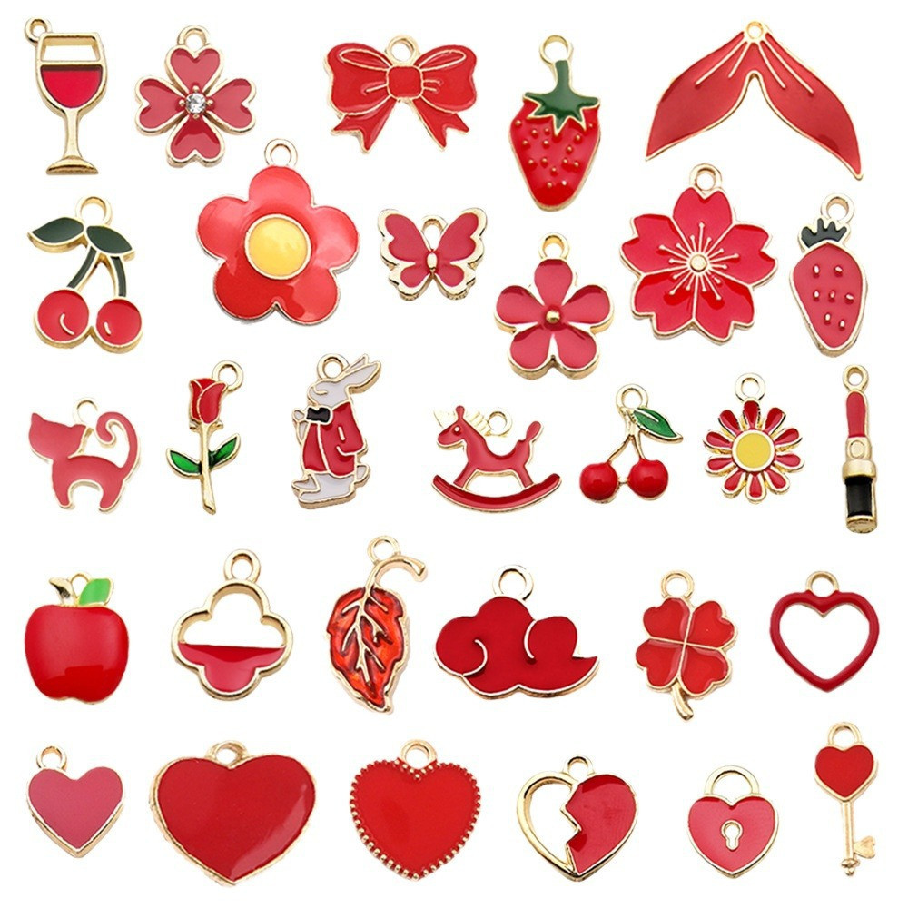 Набор красных эмалированных шармиков 100 шт Киев - изображение 6