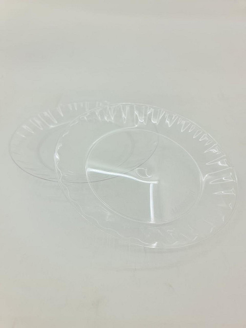 Тарілка одноразова 160 мм Склоподібна Прозора (10 шт) Харків - фото 4