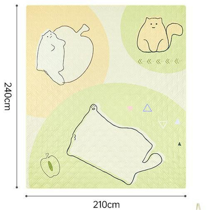 Килимок для пікніка Naturehike 210*240 CNK2350WS010, світло-салатний Киев - изображение 2