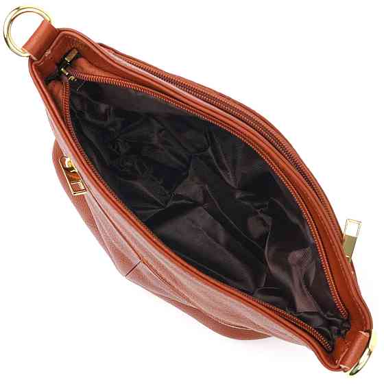 Нежная женская сумка на плечо Vintage sale_15003 кожаная Коричневый Киев