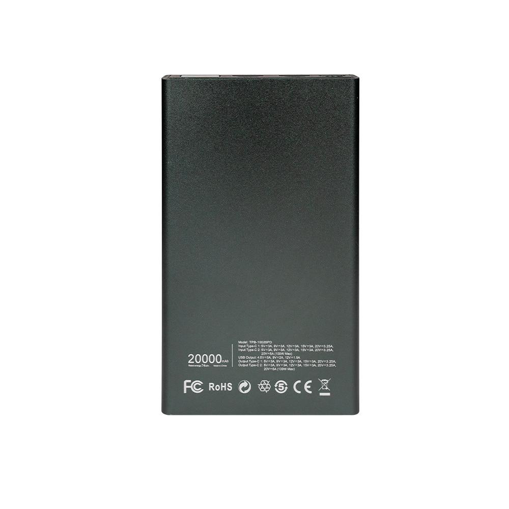 Повербанк 20000 mAh Power Bank Trinix TPB-10020PD Grey 100W (43-00074) Киев - изображение 4