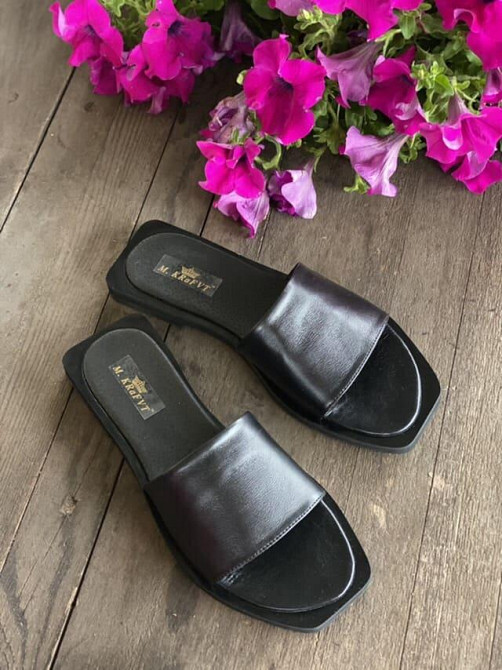 M.KRAFT Шльопанці жіночі M.KRAFT Ш 40 чорні (літо, шкіра натуральна) (4661) Коломия - фото 1