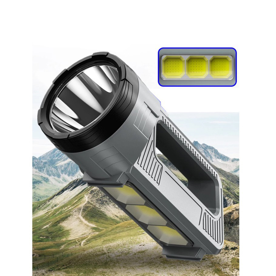 Акумуляторний світлодіодний ліхтар-прожектор WATTON WT-603 ліхтарик з USB кабелем та функцією PowerBank Кам'янець-Подільський - фото 1