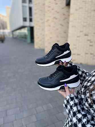 Ditas Кроссовки женские DITAS черный/белый натуральная кожа+замша зима 38р.39р.40р. (5312) Коломия