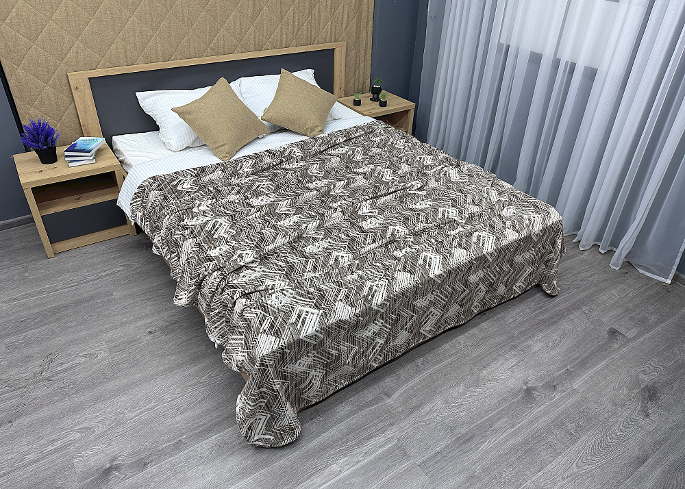 Плед-покривало Decorator WellSoft 200х220 см Коричневий з молочним (87-164) Київ - фото 3