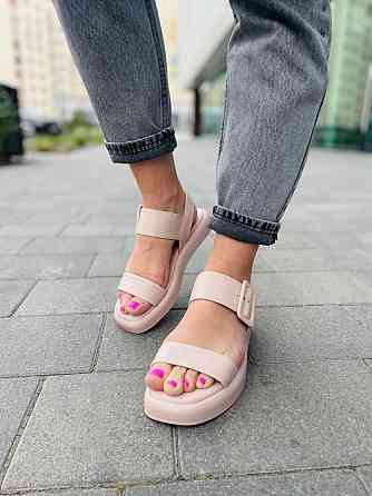 teona Стильні босоніжки жіночі літні пудрові TEONA 286, натуральна шкіра р. 36-39 Коломия