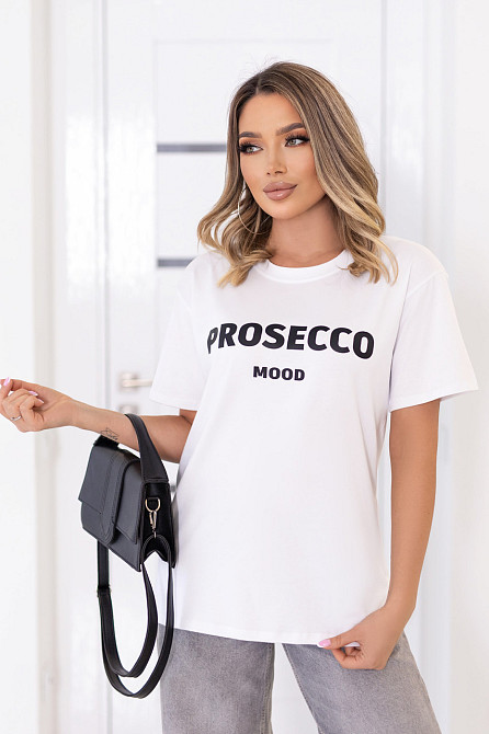 Футболка оверсайз женская Prosecco батал Киев - изображение 2