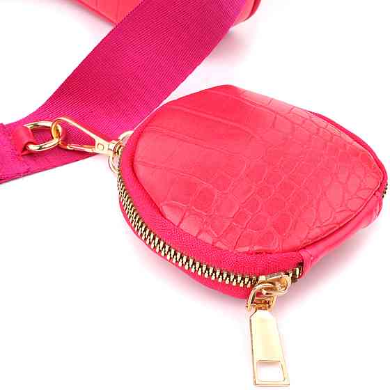 Женский удобный двойной клатч из экокожи Vintage sale_15136 Розовый Киев