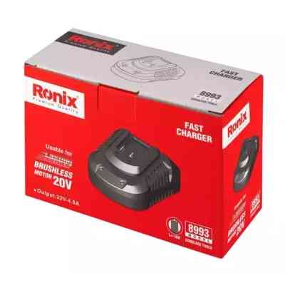 Зарядное устройство для аккумуляторов инструмента Ronix 20В, 4.5А (8993) Винница