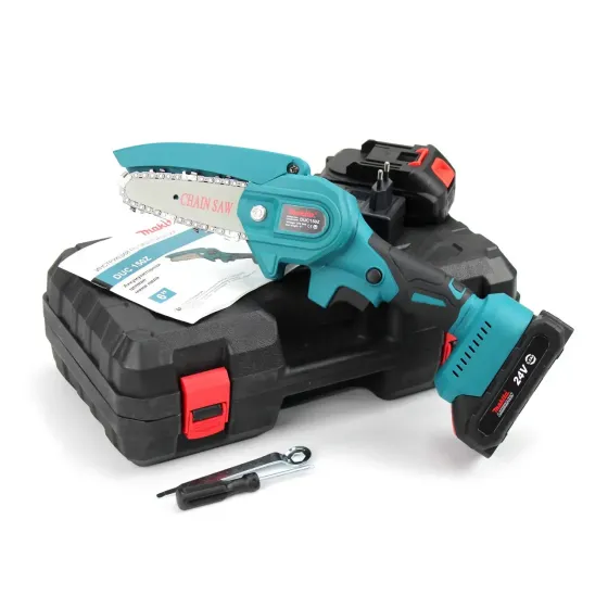 Акумуляторна ланцюгова міні-пила CHAIN SAW 6'' KRAFFTEC (6 дюймів, 2 АКБ, шина, ключ, викрутка, зарядка) Одеса