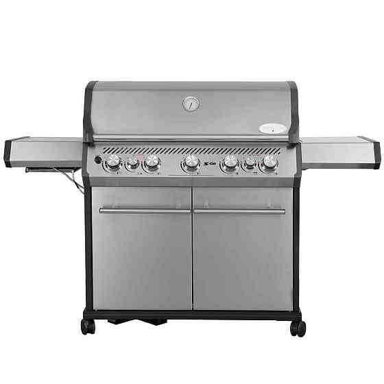 Газовий гриль SANTOS S-518, з бічним і заднім пальниками, нержавіюча сталь 890604 Код: 010959 Рівне