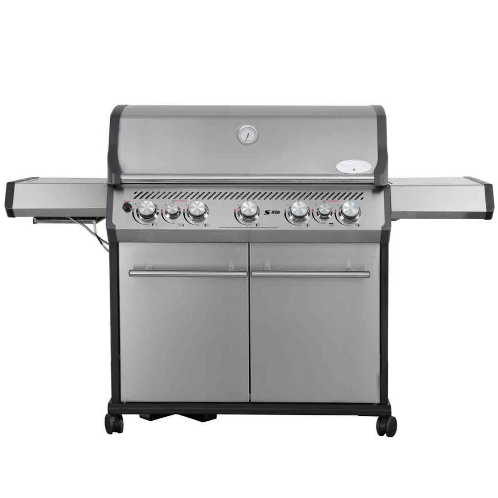 Газовий гриль SANTOS S-518, з бічним і заднім пальниками, нержавіюча сталь 890604 Код: 010959 Рівне - фото 1