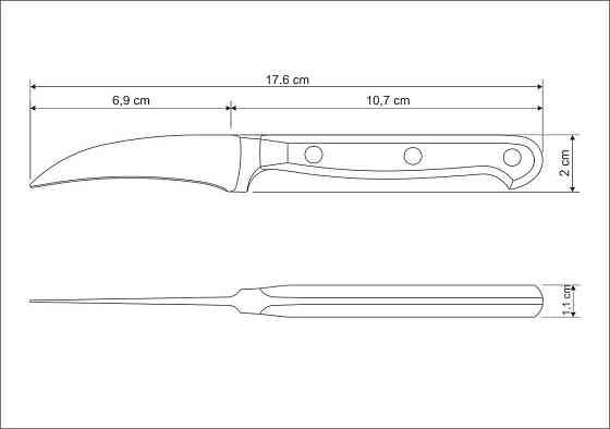 Нож для очистки кожуры TRAMONTINA CENTURY, 76 мм (5559340) Киев