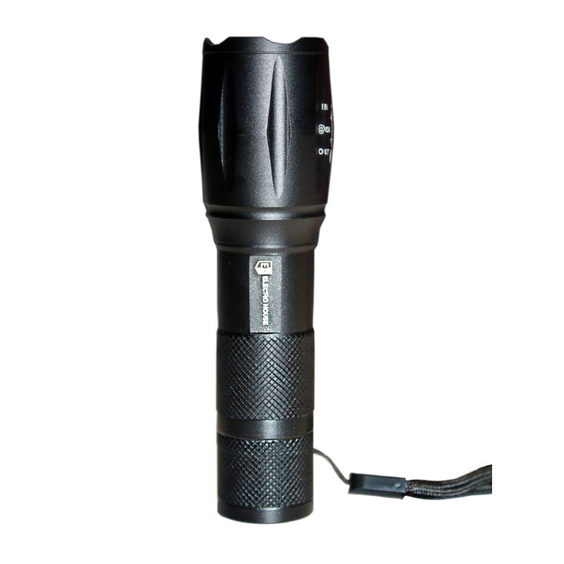 Фонарик с аккумулятором ручной 10Вт, IP65, черный Днепр - изображение 2