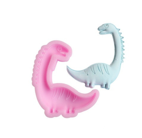 Молд силиконовый Динозавр 90 на 68 мм розовый Киев - изображение 3