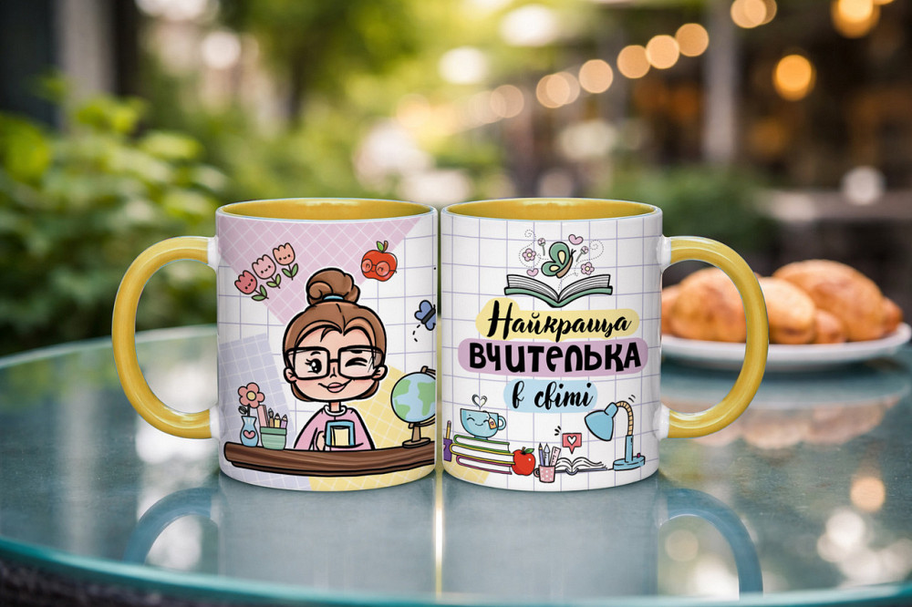 Чашка для учительницы «Лучшая учительница в мире» 330 мл | Подарок учителю Одесса - изображение 8