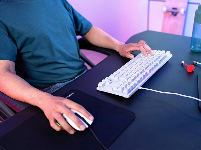 Ігрова клавіатура Trust GXT 833W Thado TKL, компактна, біла, QWERTY (англійська), RGB-підсвітка, Ant Київ - фото 9