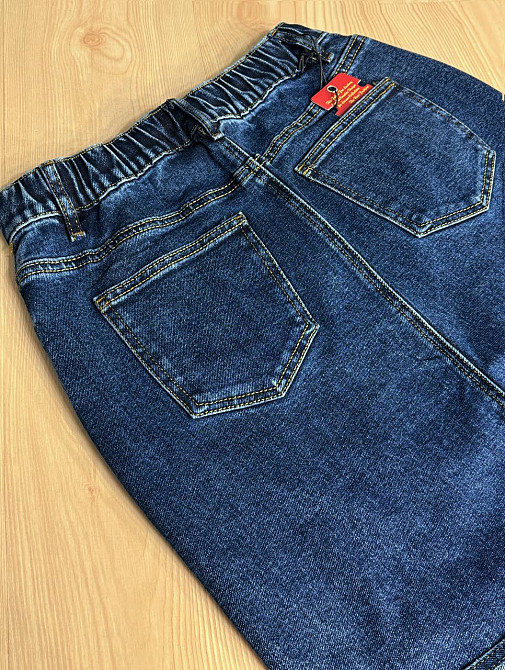 Спідниця жіноча джинсова Vanver 8237 резинка шнурок з розрізом варена міді синя, синій, 33, 33, 92 см, 118 см Київ - фото 13