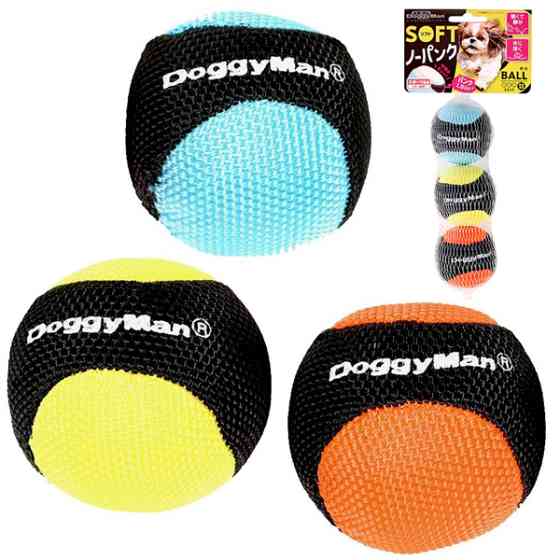 DoggyMan Soft Ball SS ДОГГІМЕН М’ЯКИЙ М’ЯЧ З НАПОВНЮВАЧЕМ іграшка для собак, набір 3шт Київ