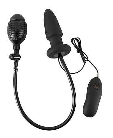 Анальна пробка - Inflatable + Vibrating Butt Plug Sex Aura Київ
