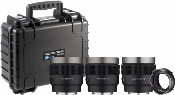 Об'єктив Samyang V-af Lens Kit zestaw obiektywów 24mm/35mm/75mm T1.9 z Adapterem Київ
