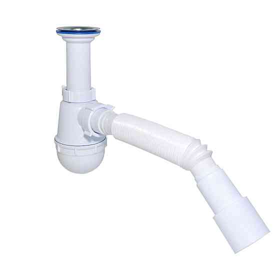 Сифон Waterstal А-40029 для мийки 1 1/2″ з гофрою Киев
