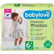 Підгузники преміум розмір 6, XXL плюс 16+ кг, 30 шт (Німеччина) babylove Windeln Premium Gr. 6, XXLP Львів - фото 1