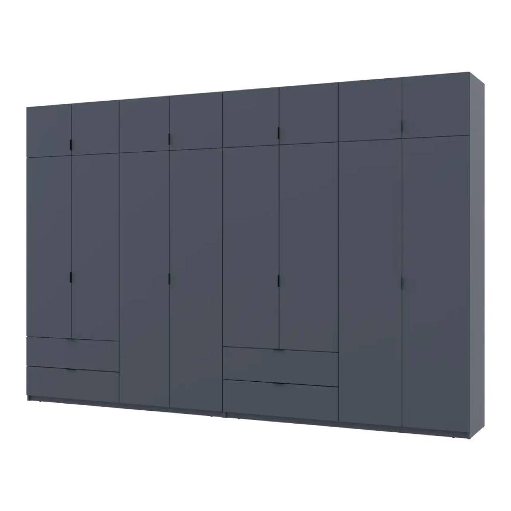 Шкаф для одежды Doros Лукас Графит 4+4 ДСП 360х50х240 DRS-011702 (42005145) Днепр - изображение 1