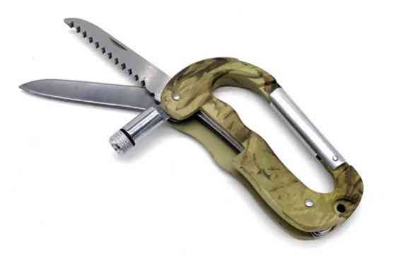 Мультитул карабін A08, камуфляж Дніпро