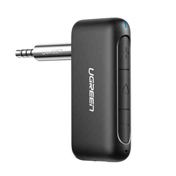 Bluetooth 5.0 приймач UGreen CM276 з AUX-виходом, мікрофоном для автомагнітол, дом.театров 70303 Николаев