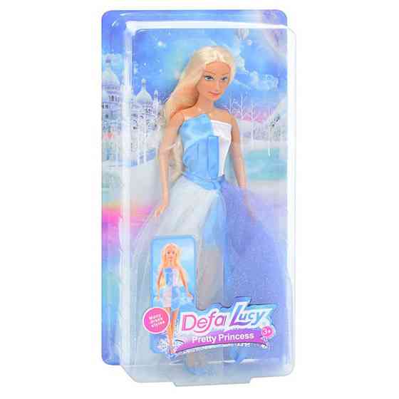 Дитяча іграшкова Лялька 8456 у бальній сукні Синій Вінниця